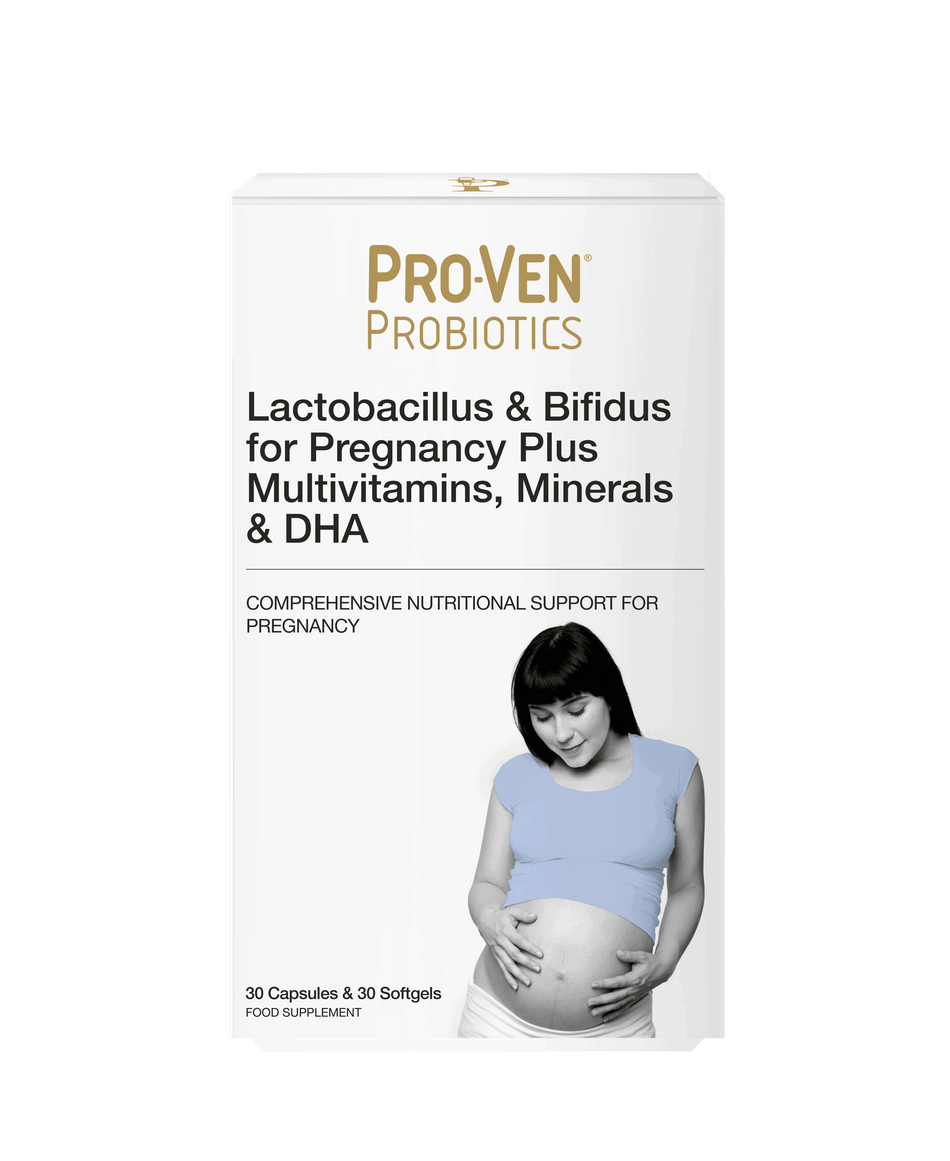 Pro-Ven Lactobacillus & Bifidus for Pregnancy Plus Multivitamins, Minerals & DHA - MicroBio Health