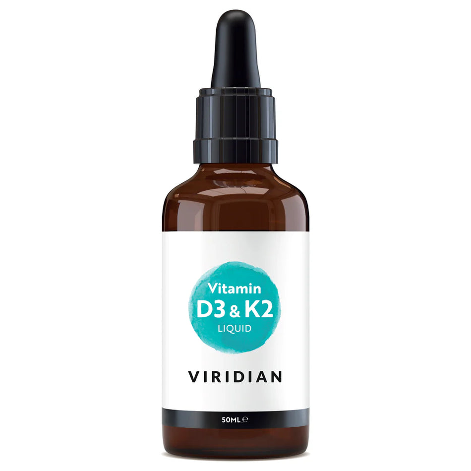 Viridian D3 & K2 liquid vitamin 50mls