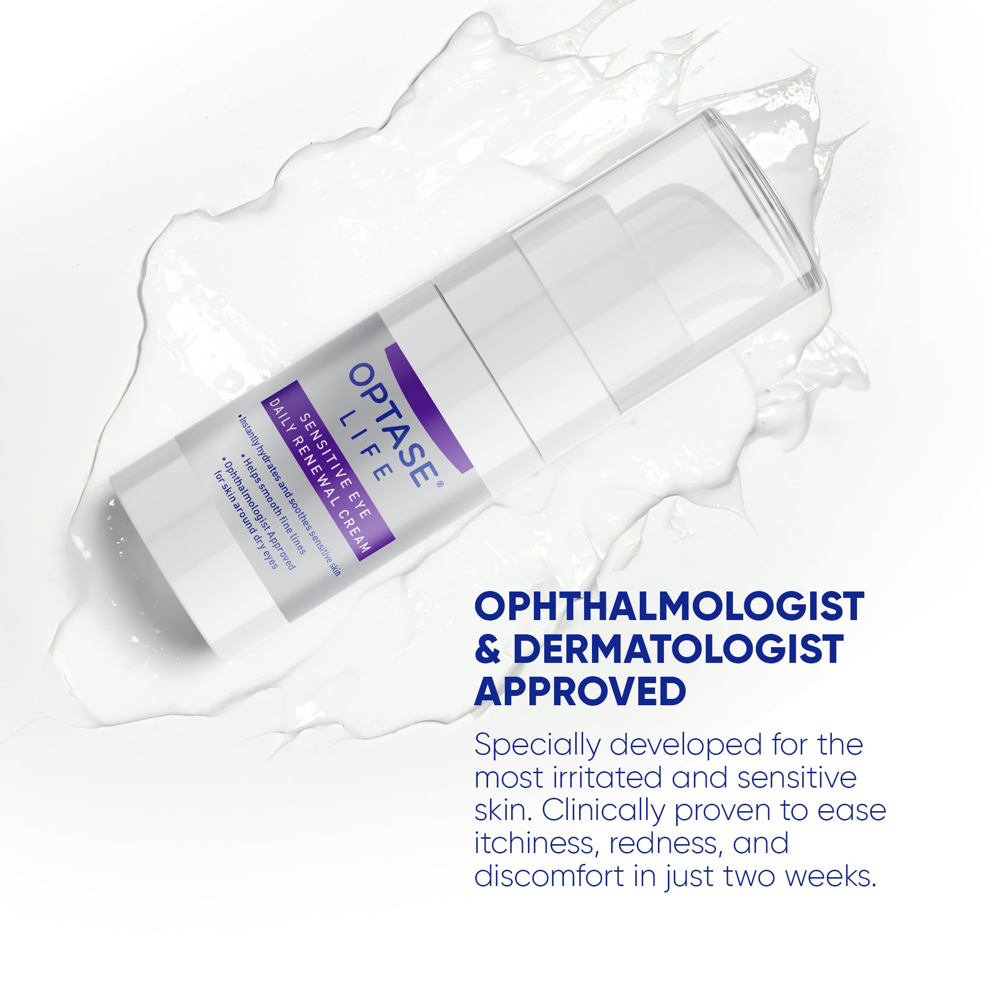 Optase Life Sensitive Eye Daily Renewal Cream 15ml - MicroBio Health™