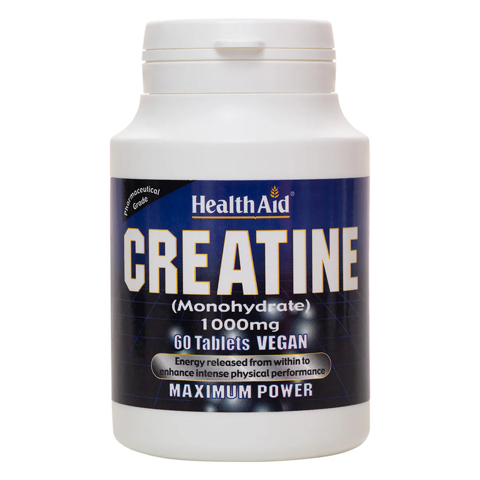 Health Aid Creatine Monohydrate 1000mg 60 Tablets