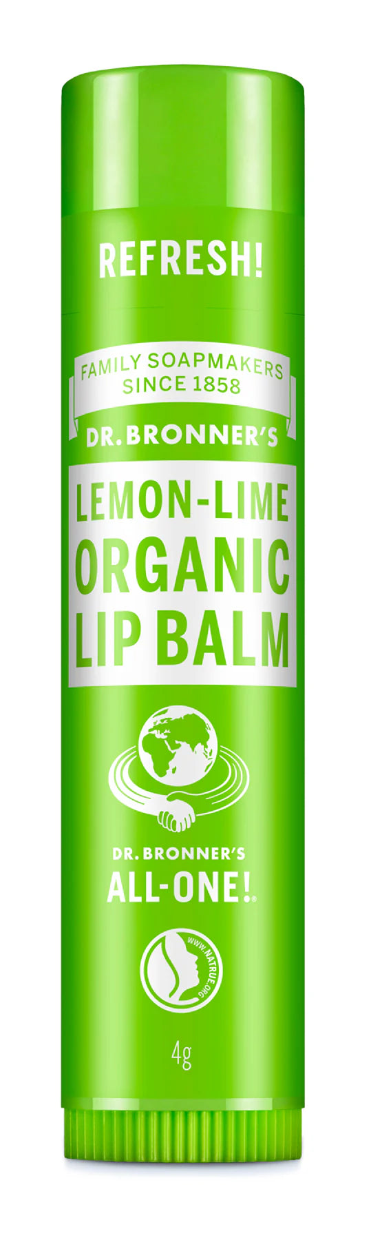 Dr Bronner's Organic Lip Balm Lemon Lime 4g