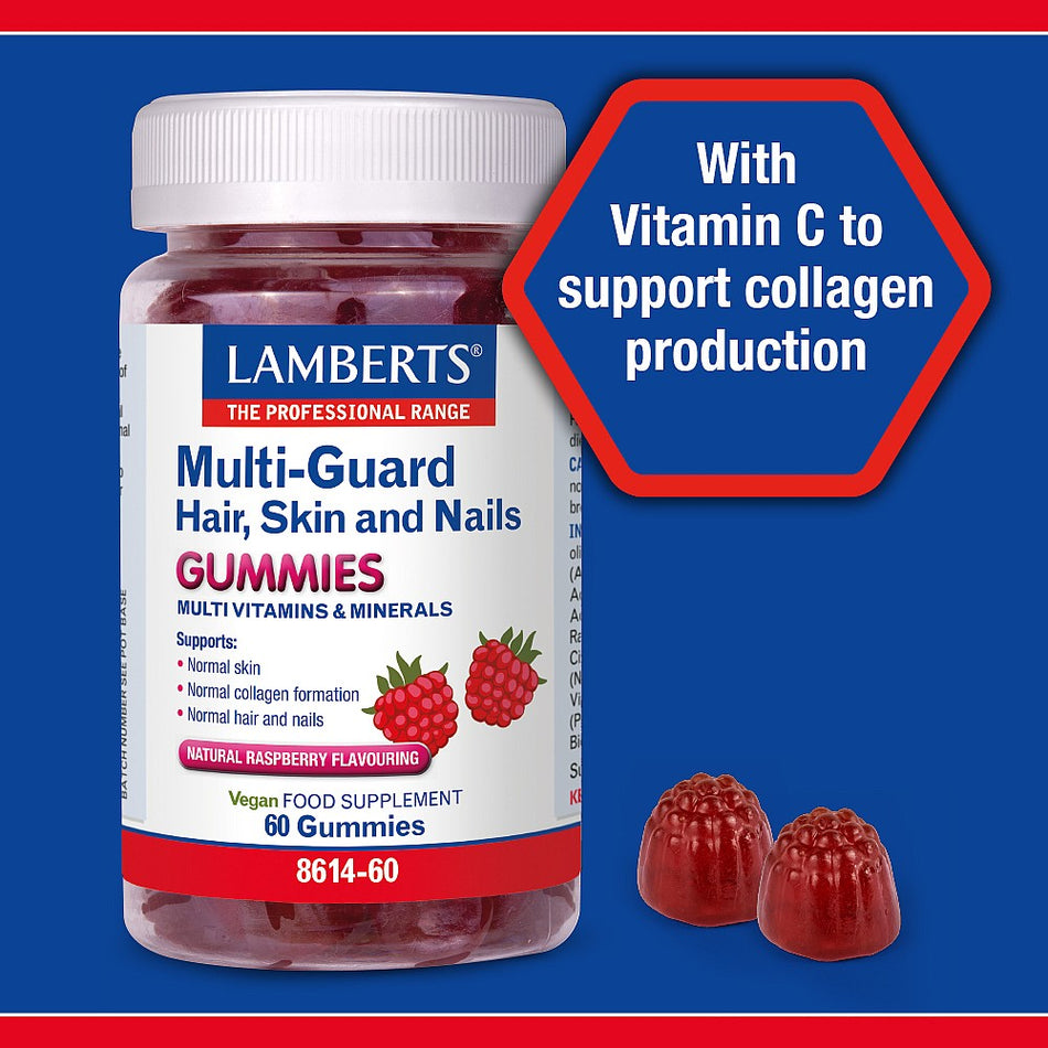 Lamberts Multi-Guard Hair, Skin and Nails Gummies - 60 Gummies