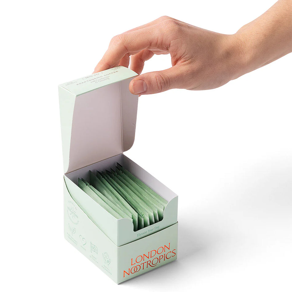 London Nootropics MOJO Adaptogenic Coffee with Cordyceps & Ginseng x12 Sachets