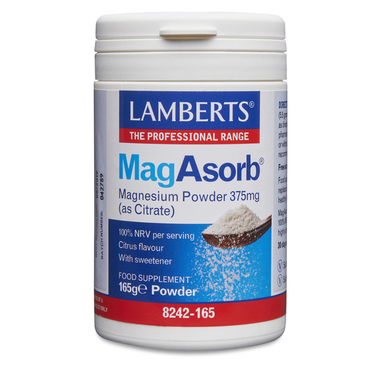 Lamberts MagAsorb Magnesium Powder 375mg 165g