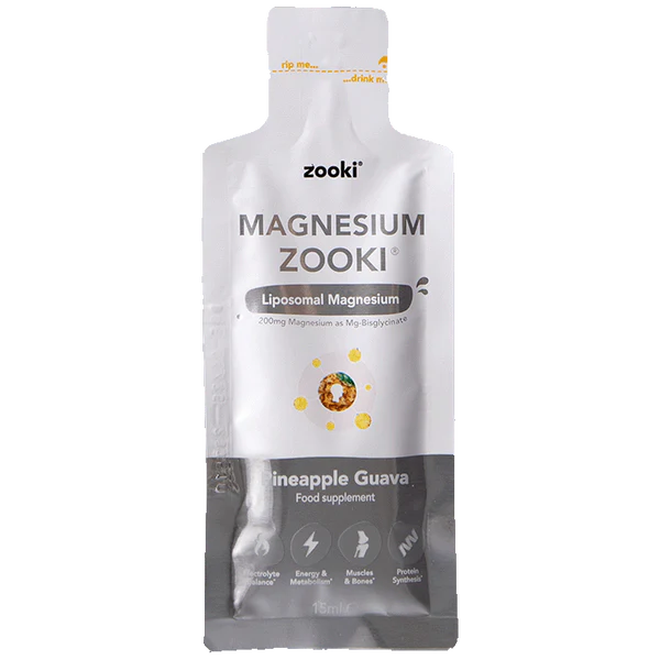 Zooki Liposomal Magnesium Bisglycinate 1500mg Pineapple 30 sachets