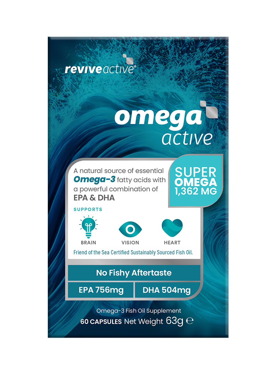 Revive Omega Active 30 Day Box (60 Capsules) - Heart & Brain Health