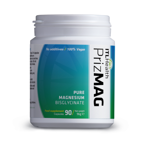 PrizMag Magnesium Bigylcinate 90 - Digestive Health & Sleep Support Formula