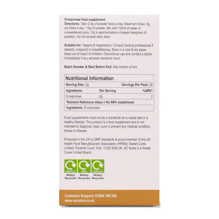 SC Nutra Waterfall D-Mannose 50g - MicroBio Health™