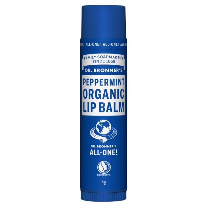 Dr Bronners Peppermint Organic Lip Balm 4g