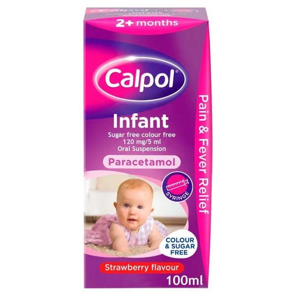 Calpol Infant Suspension Colour & Sugar Free 100ml