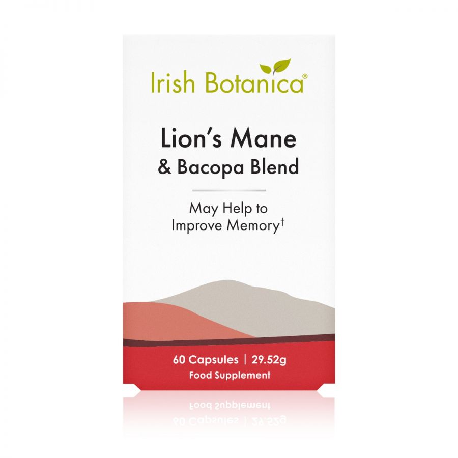 Irish Botanica Lion’s Mane & Bacopa Blend – 60 caps