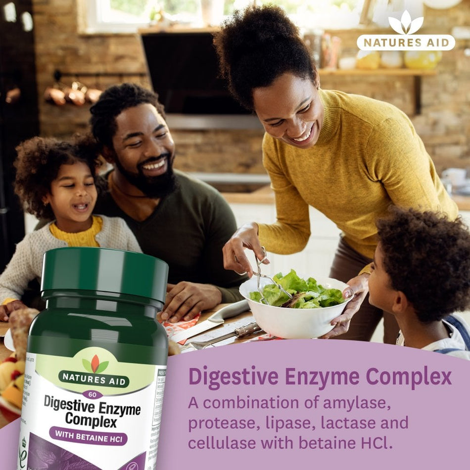Natures Aid Digestive Enzyme Complex 60 Tablets